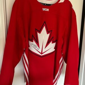 AUTHENTIC PREGAME WARM UP JERSEY WORN AND AUTOGRAPHED BY #9 Matt Duchene
